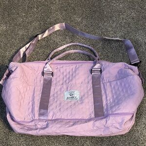 Lilac Quilted Travel Bag
